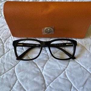 Tory Burch Black Glasses with Orange Case